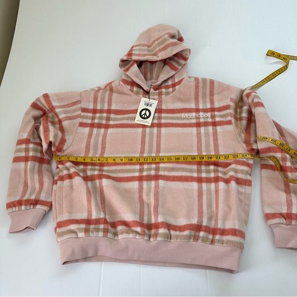 Madhappy NWT Limited Edition Flannel Plaid Oversized Hoodie, S - Picture 4 of 12